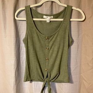 Tie front tank from Francescas Medium. Never worn